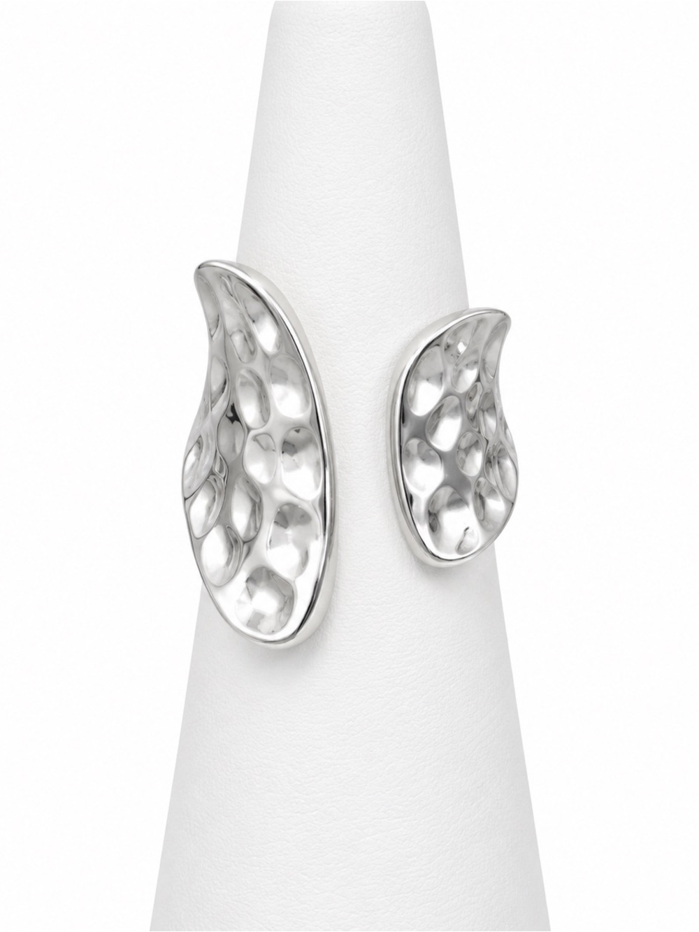 Open silver ring size 7